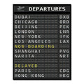 Airport Board Destination Board Posters Art Canvas Painting Decoration